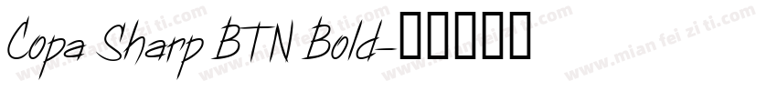 Copa Sharp BTN Bold字体转换